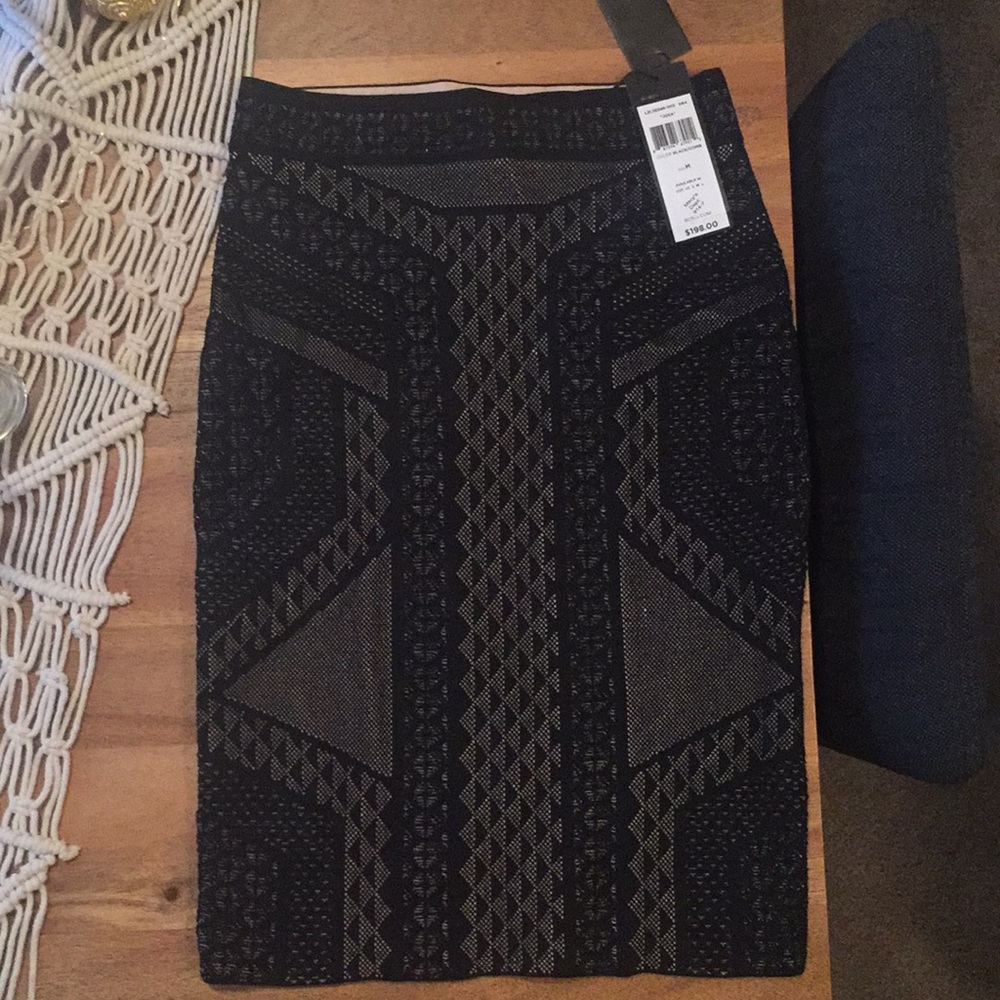BCBG Black bandage skirt